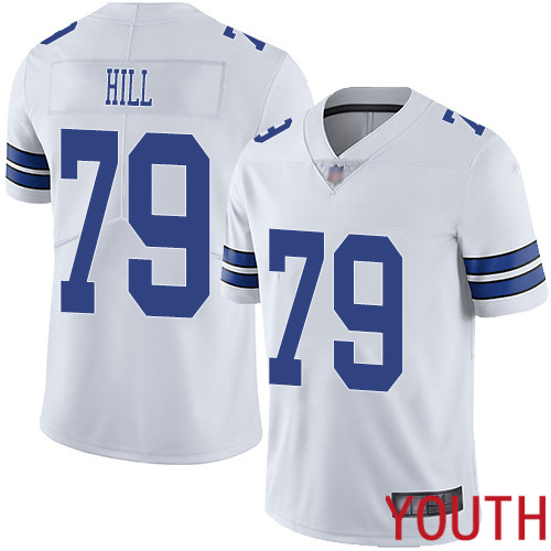 Youth Dallas Cowboys Limited White Trysten Hill Road 79 Vapor Untouchable NFL Jersey